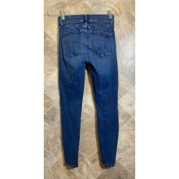 AYR The Chiller Skinny Jeans Women's 25 Skinny Stretch‎ Mid‑Rise Blue Denim Dark - Picture 3 of 13